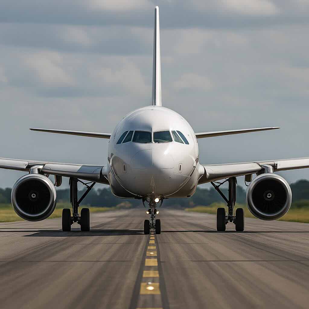 Fly på landingsbane